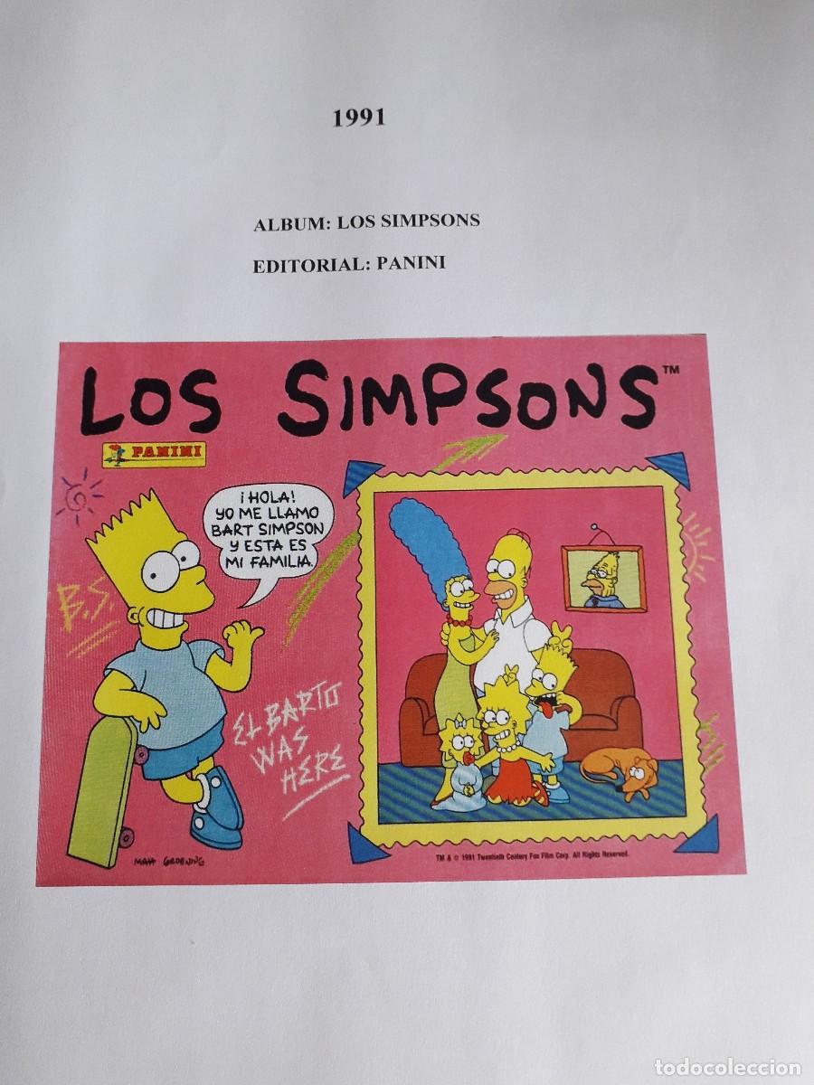 Coleccionismo cromos antiguos: cromo de Panini, Los Simpsons, a&ntilde;o 1991 - Foto 2