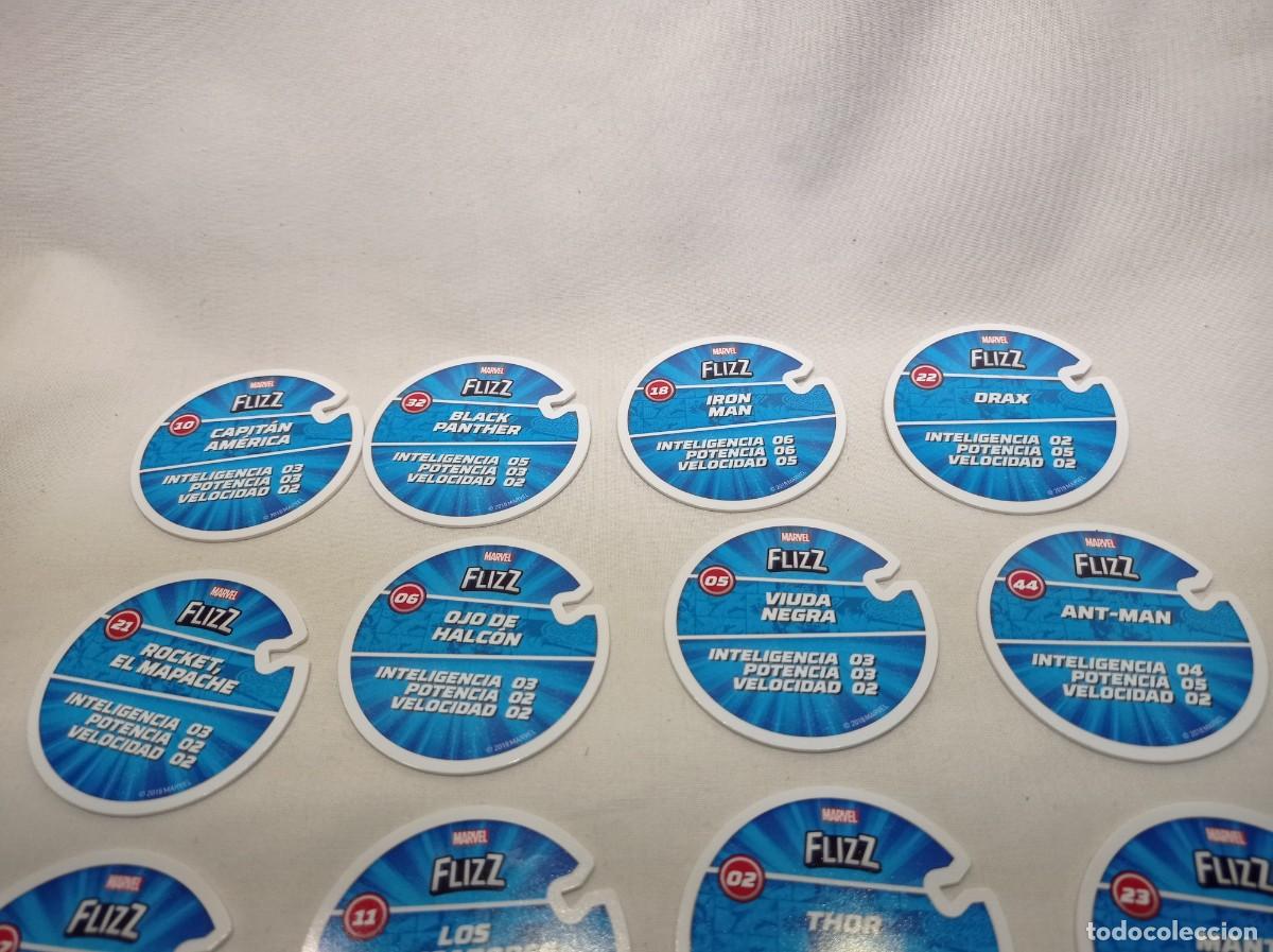 Coleccionismo cromos antiguos: 15 CROMOS TAZOS FLIZZ MARVEL CARREFOUR - Foto 4