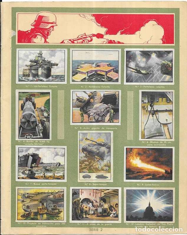 Collectable Antique Stickers: Cromo. Guerra Moderna. serie n&ordm; 2 Completa Gallina Blanca 3&ordf; edicion 12 cromos