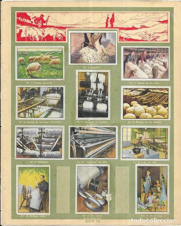 Collectionnisme Cartes &agrave; collectionner anciennes: Cromo.Lana De la oveja al vestido. serie n&ordm; 12 Completa Gallina Blanca 3&ordf; edicion 12 cromos
