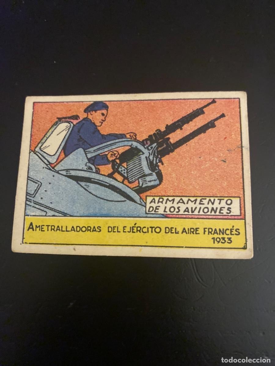 Coleccionismo Cromos antiguos: Cromos nunca pegados editorial el Cisne armamento de los aviones ametralladoras ej&eacute;rcito aire franc