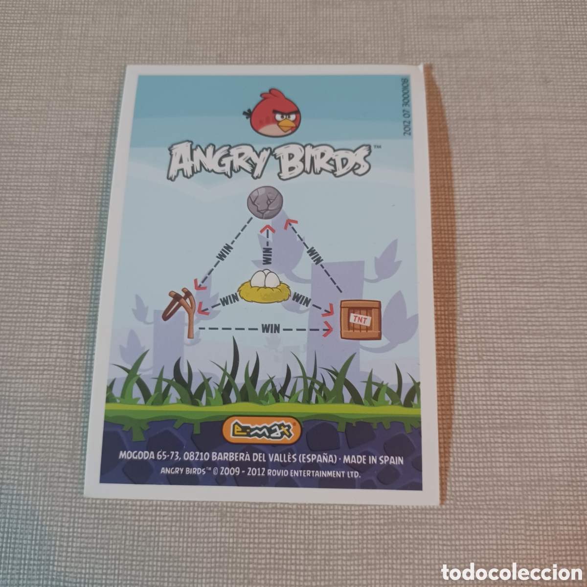 Coleccionismo cromos antiguos: Cromo angry bird 2012 CHUCK 019 - Foto 2