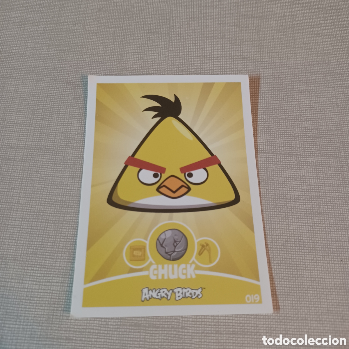 Coleccionismo cromos antiguos: Cromo angry bird 2012 CHUCK 019 - Foto 1