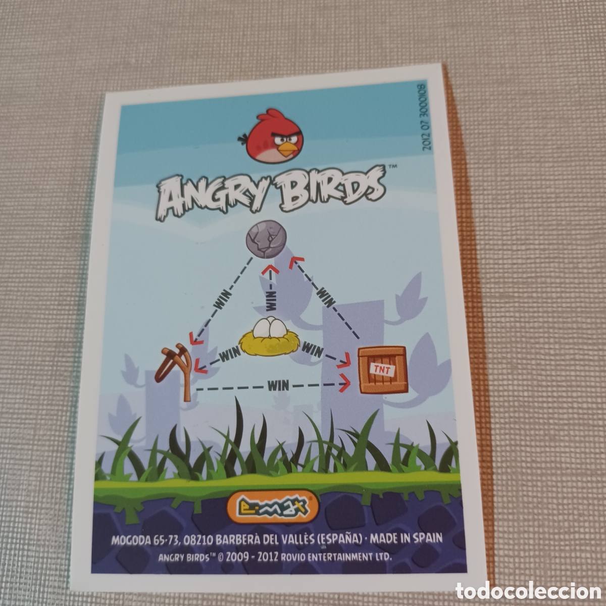 Coleccionismo cromos antiguos: Cromo angry birds 2012 Chuck N&deg;020 - Foto 2