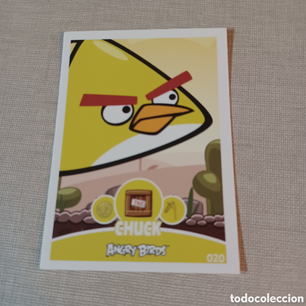 Coleccionismo cromos antiguos: Cromo angry birds 2012 Chuck N&deg;020 - Foto 1