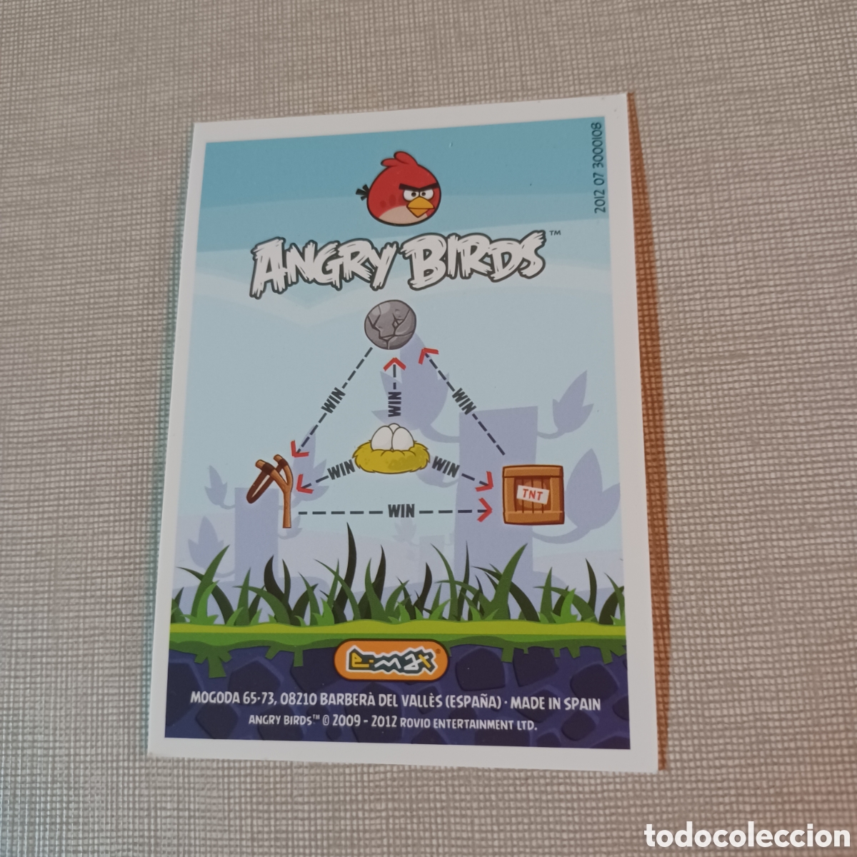 Coleccionismo cromos antiguos: Cromo angry birds 2012 CHUCK N&deg;021 - Foto 2