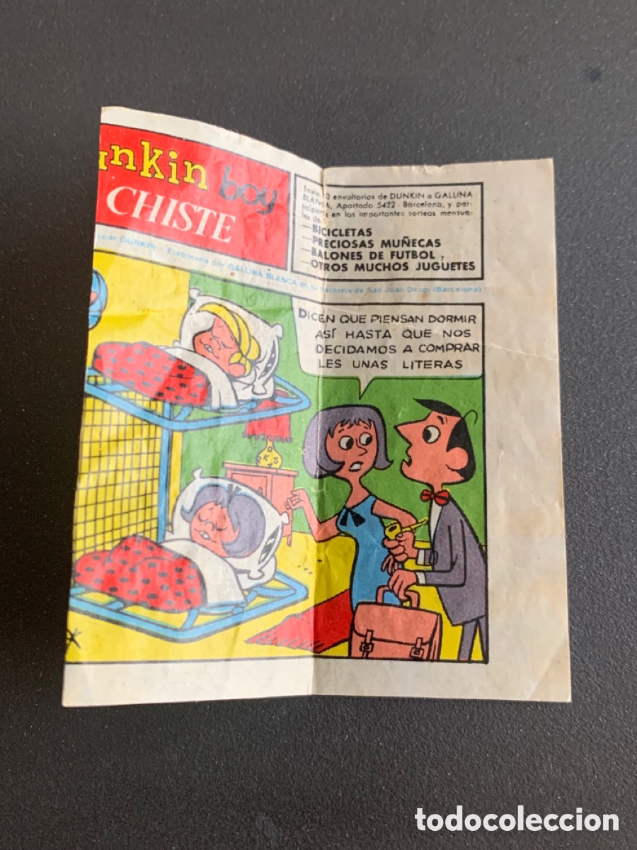 Coleccionismo cromos antiguos: Cromo Chicle. DUNKIN BOY. CHISTE - Foto 1