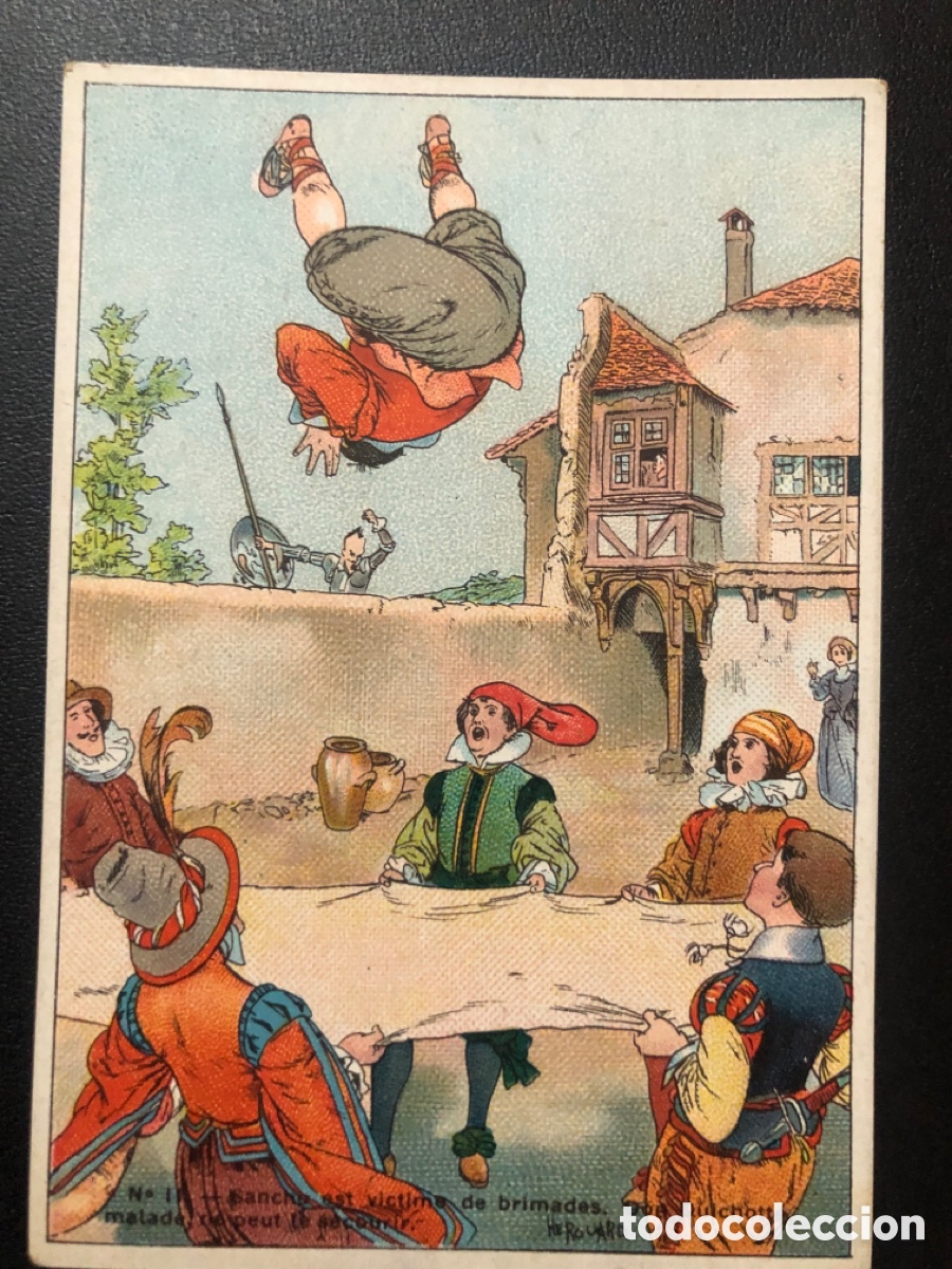 Coleccionismo Cromos antiguos: Antiguo cromo franc&eacute;s historia de don quijote de la mancha histoire de don quichotte de la manche