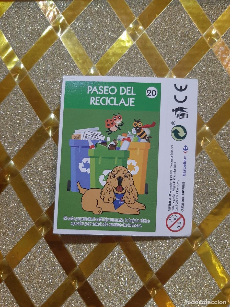 Coleccionismo cromos antiguos: CROMO DEL MONOPOLY CARREFOUR NUMERO 1 y 20 ! - Foto 2