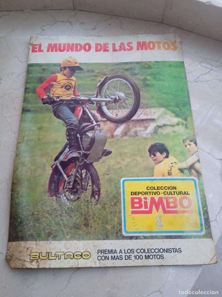 Coleccionismo cromos antiguos: Antiguo &aacute;lbum El mundo de las motos de Bimbo