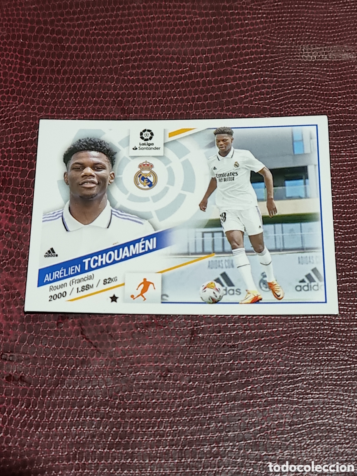 Collectable Antique Stickers: 1 UF - TCHOUAMENI - REAL MADRID LIGA ESTE 2022-2023