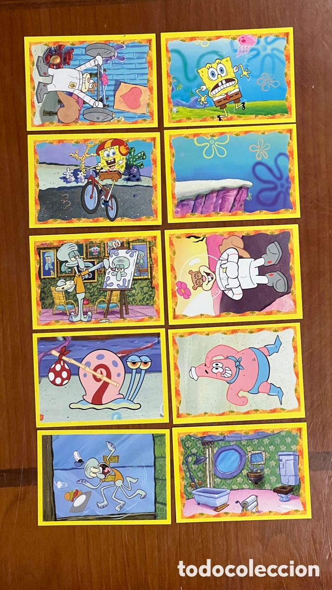 Coleccionismo cromos antiguos: LOTE DE 10 CROMOS BOB ESPONJA 2010 PANINI - Foto 1