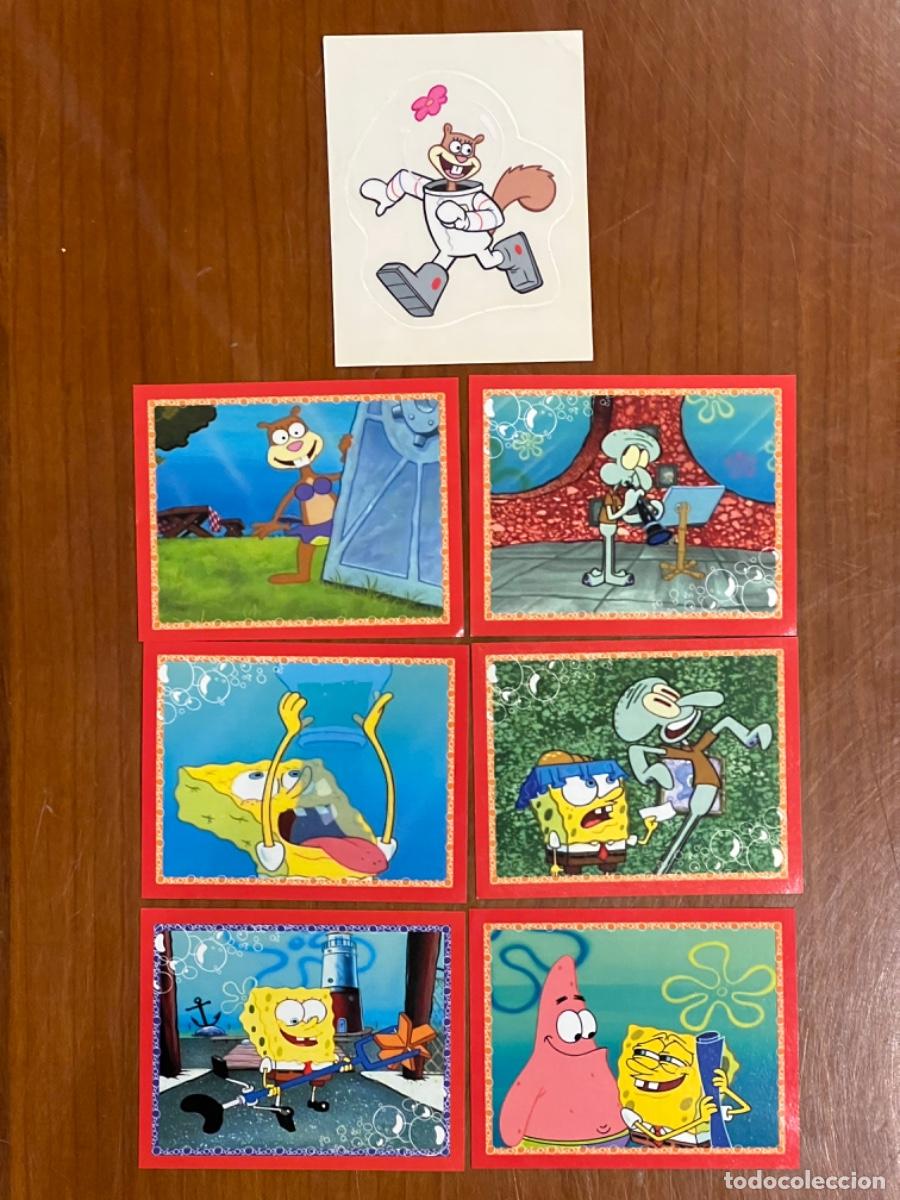 Coleccionismo cromos antiguos: LOTE DE 7 CROMOS BOB ESPONJA MERLIN - Foto 1