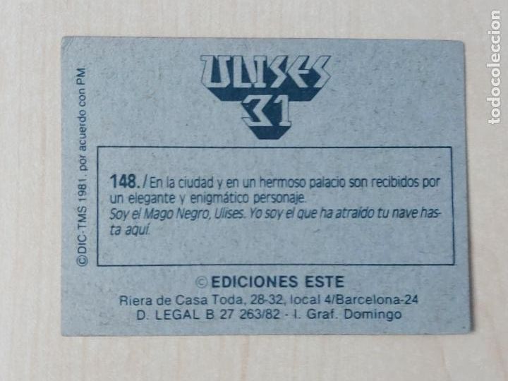 Coleccionismo cromos antiguos: CROMO N&ordm; 148 - ULISES 31 - EDICIONES ESTE 1981 - Foto 2