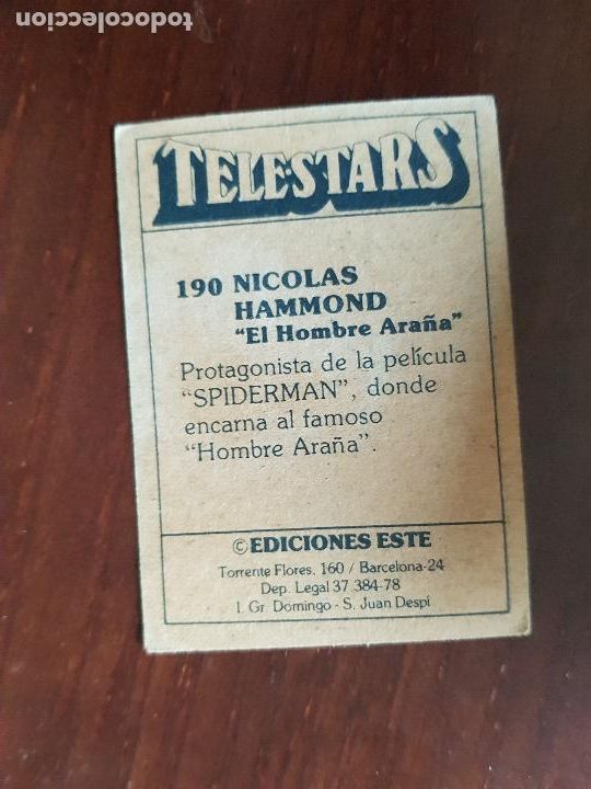 Coleccionismo cromos antiguos: TELESTARS N&ordm;190 - Foto 2