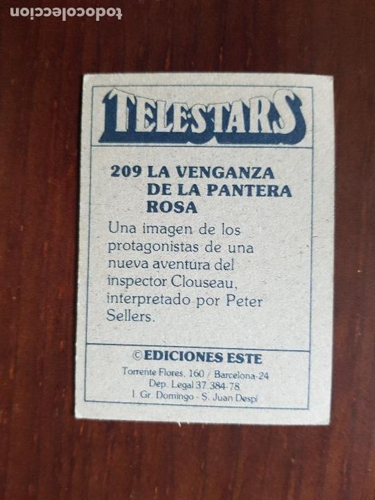 Coleccionismo cromos antiguos: TELESTARS N&ordm;209 - Foto 2