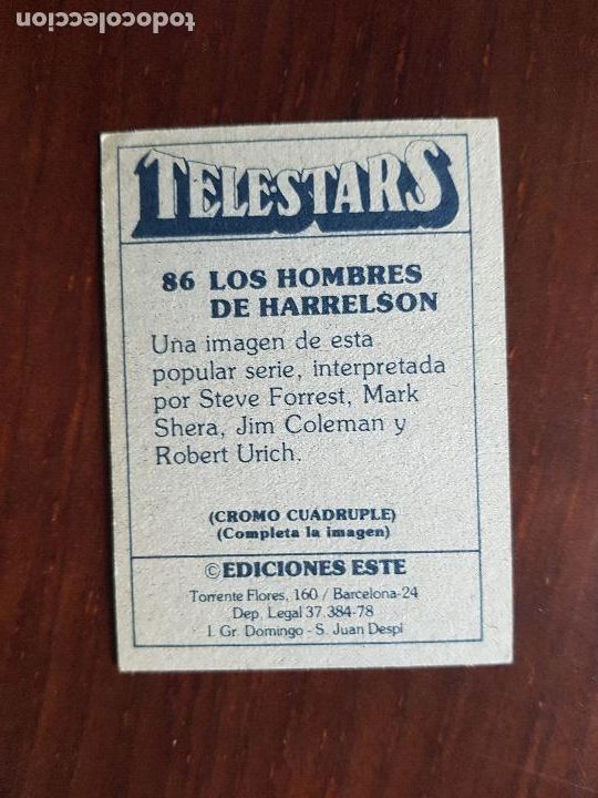 Coleccionismo cromos antiguos: TELESTARS N&ordm;86 - Foto 2