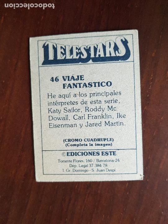 Coleccionismo cromos antiguos: TELESTARS N&ordm;46 - Foto 2