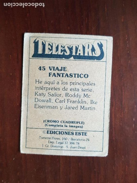 Coleccionismo cromos antiguos: TELESTARS N&ordm;45 - Foto 2