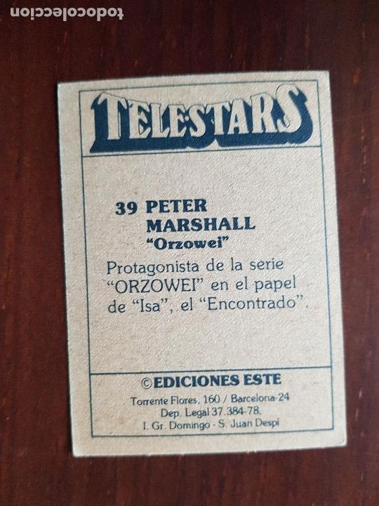 Coleccionismo cromos antiguos: TELESTARS N&ordm;39 - Foto 2