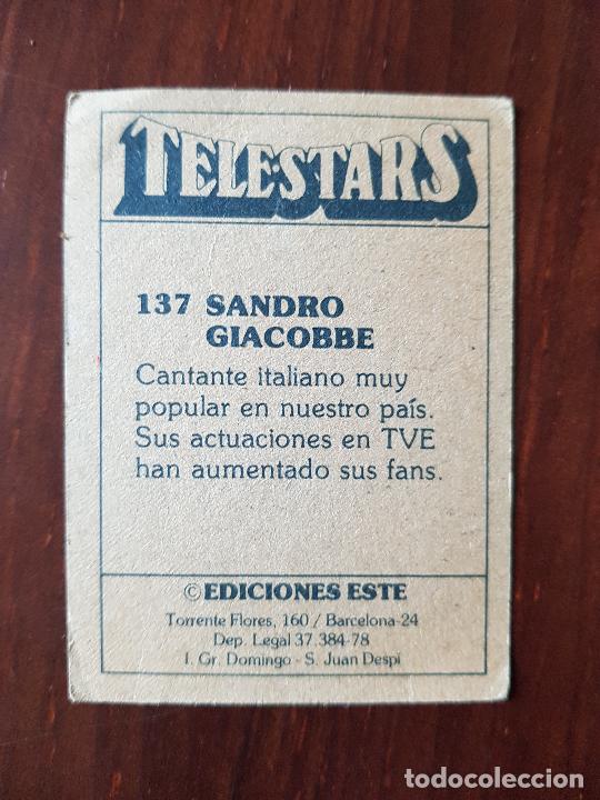 Coleccionismo cromos antiguos: TELESTARS N&ordm;137 - Foto 2