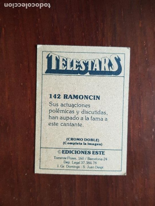 Coleccionismo cromos antiguos: TELESTARS N&ordm;142 - Foto 2