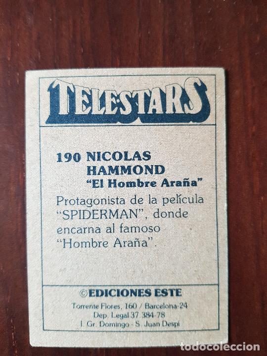 Coleccionismo cromos antiguos: TELESTARS N&ordm;190 - Foto 2