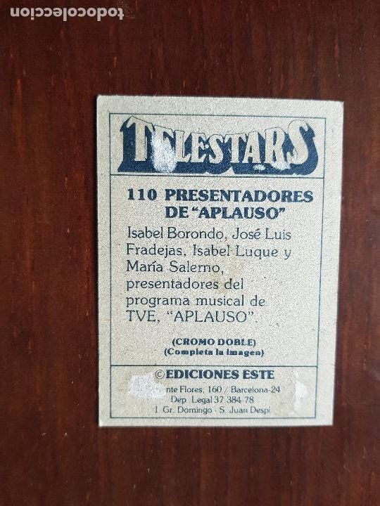 Coleccionismo cromos antiguos: TELESTARS N&ordm;110 - Foto 2