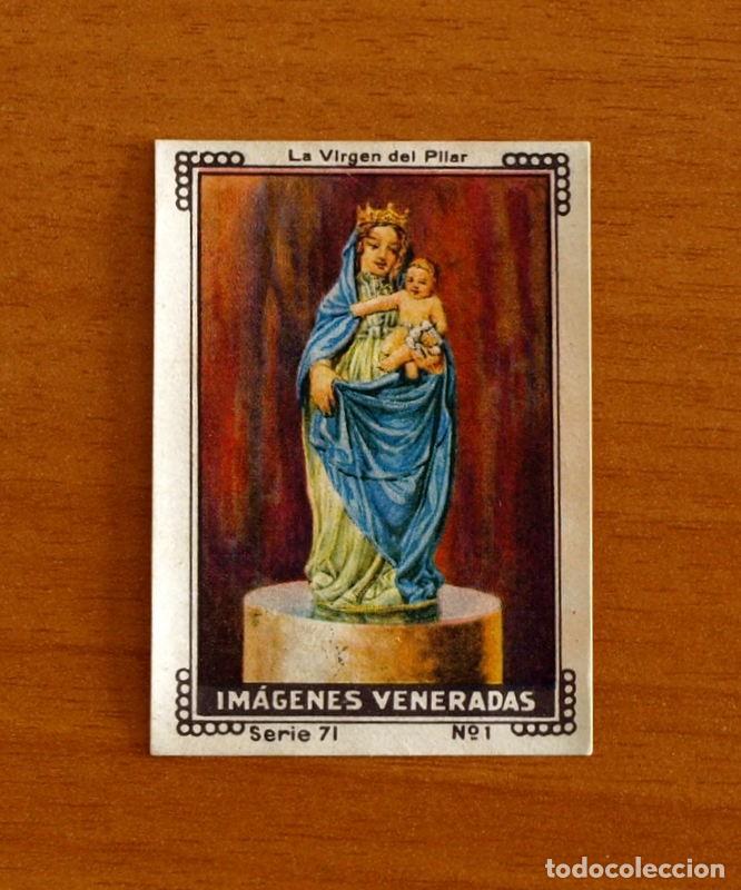 Coleccionismo Cromos antiguos: Im&aacute;genes Veneradas - Serie 71 - Cromo N&ordm; 1 - Virgen del Pilar - Mi &Aacute;lbum Nestl&eacute; 1932 - Tomo II
