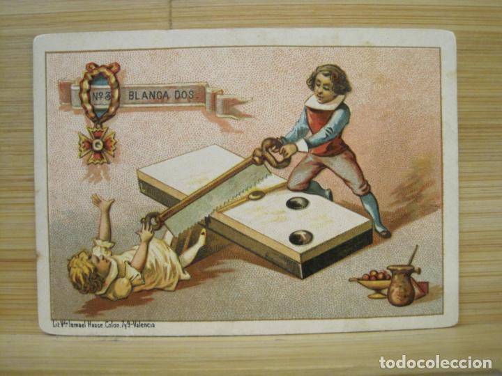 Coleccionismo Cromos antiguos: BLANCA DOS-DOMINO CHOCOLATES EL BARCO-N&ordm; 3-CROMO ANTIGUO-VER FOTOS-(99.256)