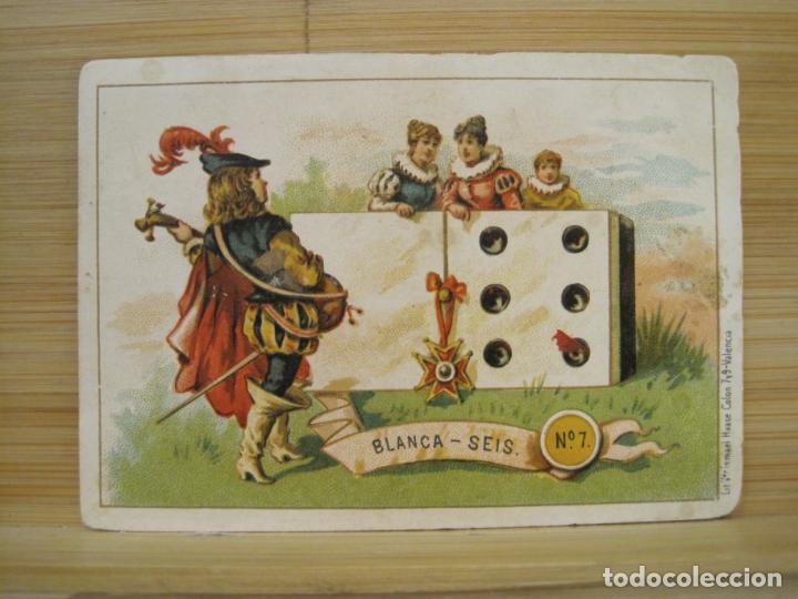 Coleccionismo Cromos antiguos: BLANCA SEIS-DOMINO CHOCOLATES EL BARCO-N&ordm; 7-CROMO ANTIGUO-VER FOTOS-(99.259)