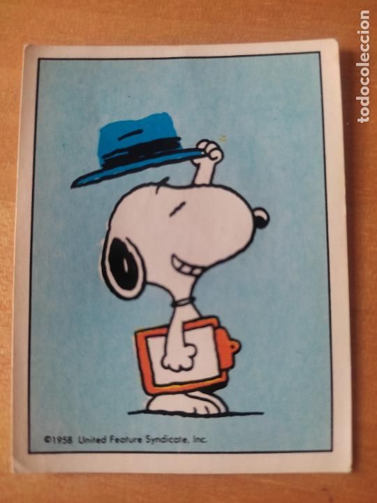 Coleccionismo Cromos antiguos: SNOOPY LOVE N&ordm; 196 PLATEADO PANINI A&Ntilde;OS 80 CROMO SIN PEGAR SOBADO