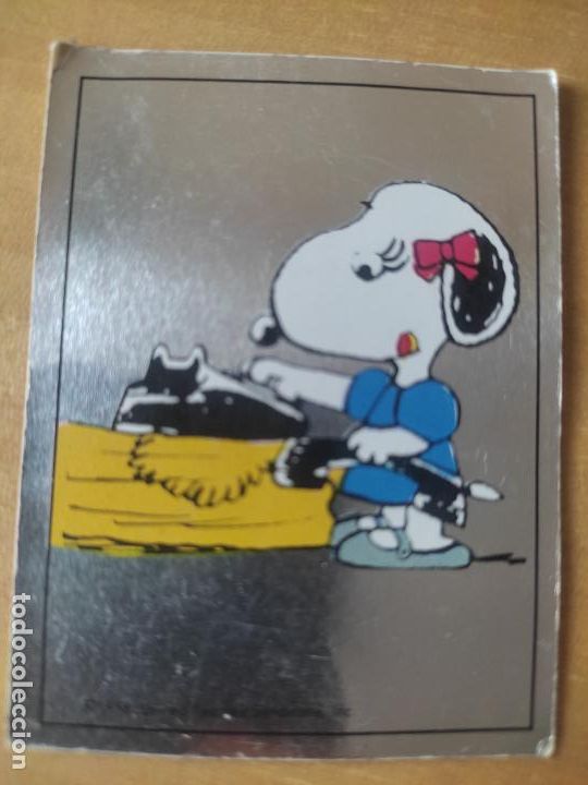 Coleccionismo Cromos antiguos: SNOOPY LOVE N&ordm; 281 PLATEADO PANINI A&Ntilde;OS 80 CROMO SIN PEGAR SOBADO