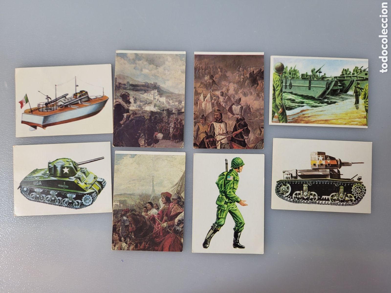 Collectionnisme Cartes &agrave; collectionner anciennes: LOTE 8 CROMOS VALE 20 PUNTOS-PREMIO, ALBUM EL MUNDO EN GUERRA A TRAV&Eacute;S DE LA HISTORIA, MAGA, 1979