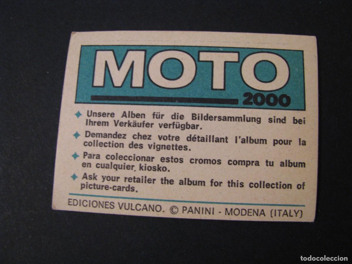 Coleccionismo cromos antiguos: CROMO DE MOTO 2000. EDICIONES VULCANO, PANINI. N&ordm; 33. - Foto 2