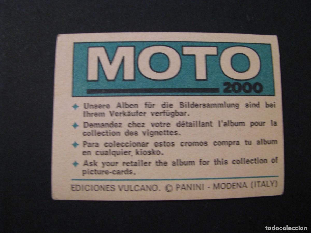 Coleccionismo cromos antiguos: CROMO DE MOTO 2000. EDICIONES VULCANO, PANINI. N&ordm; 58. - Foto 2