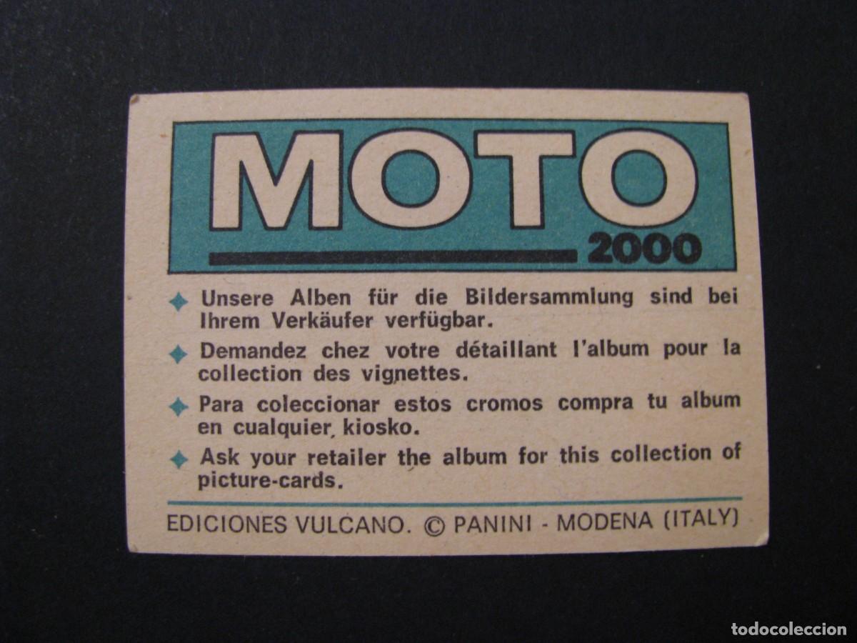 Coleccionismo cromos antiguos: CROMO DE MOTO 2000. EDICIONES VULCANO, PANINI. N&ordm; 25. - Foto 2