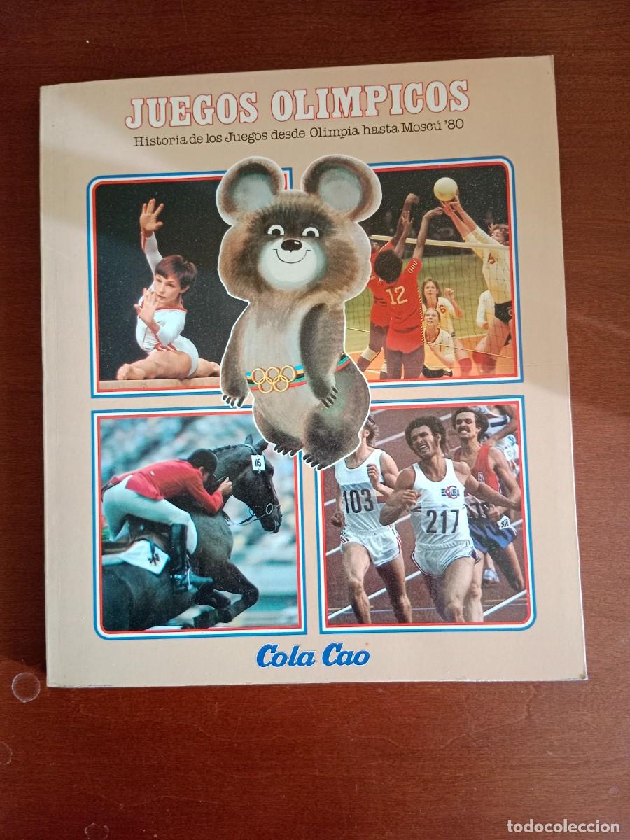 Coleccionismo Cromos antiguos: ALBUM HISTORIA JUEGOS OLIMPICOS DESDE OLIMPIA A MOSCU 80 - COLA CAO -NUEVO Y VACIO