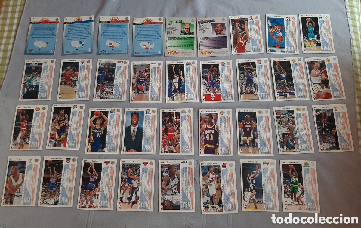 Coleccionismo cromos antiguos: Lote 35 cromos nba upper deck 92 93 - Foto 4