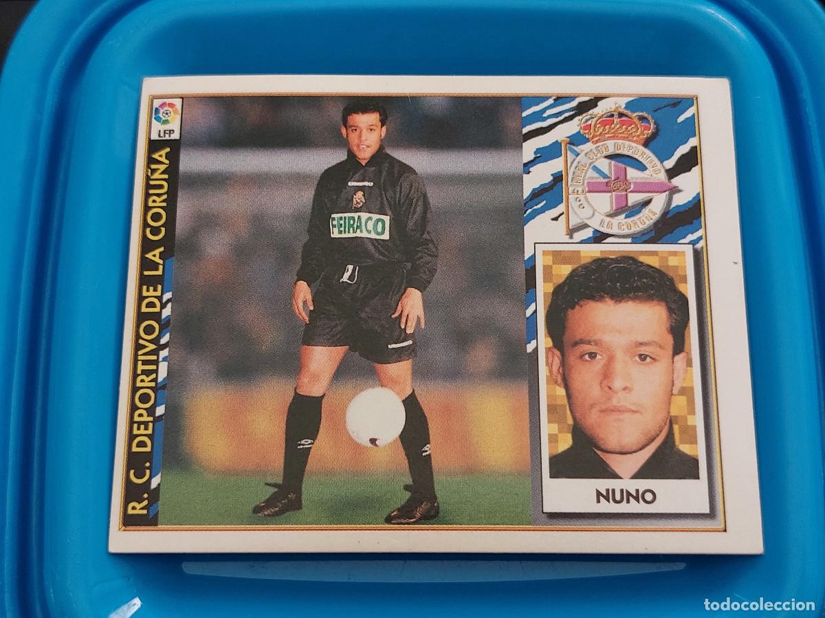 Coleccionismo Cromos antiguos: EDICIONES ESTE 1997 - 1998 (97 98) NUNO DEPORTIVO LA CORU&Ntilde;A - SIN PEGAR