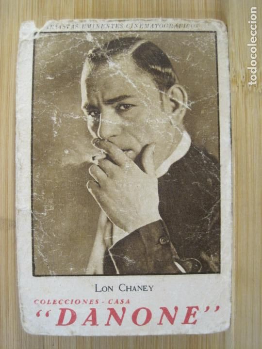 Coleccionismo Cromos antiguos: LON CHANEY-ACTOR-ARTISTAS EMINENTES-CROMO ANTIGUO DE CINE-DANONE-VER FOTOS-(99.426)