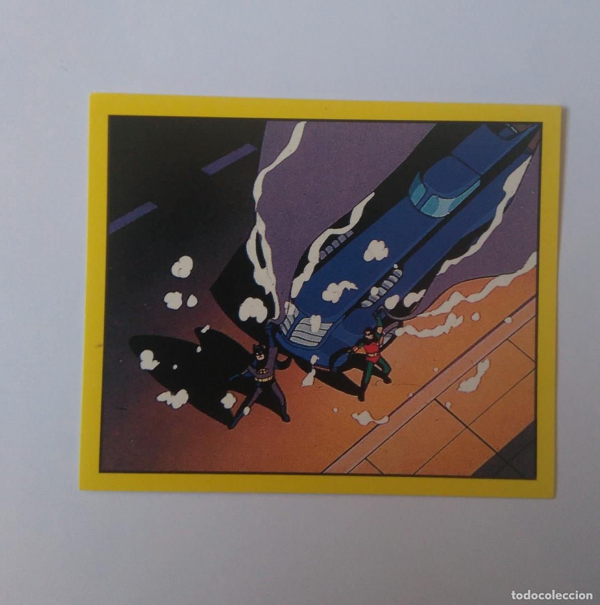 Coleccionismo cromos antiguos: cromo pegatina sticker panini batman serie tv 1993 dc comics bat man 74 074