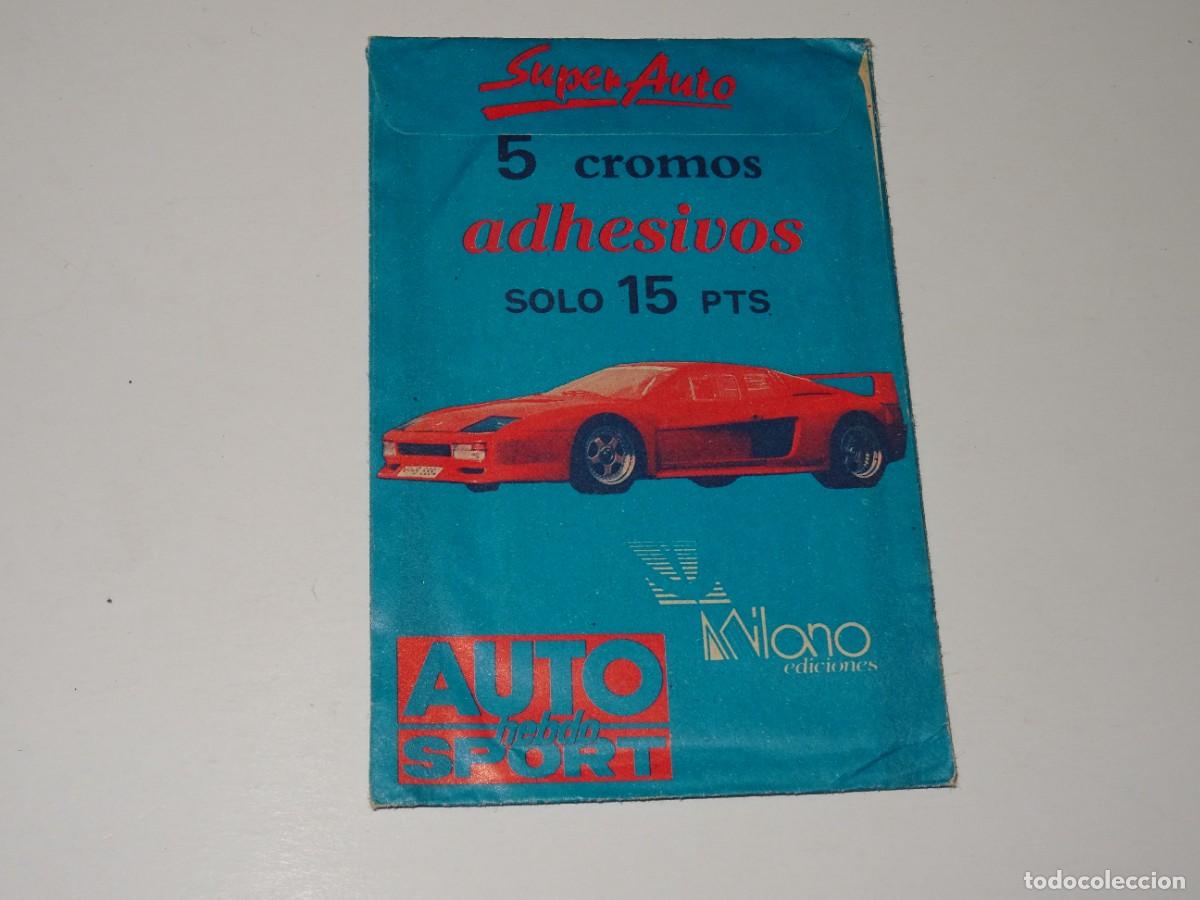Coleccionismo cromos antiguos: SOBRE DE CROMOS SIN ABRIR - SUPER AUTO, MILANO EDICIONES - Foto 2
