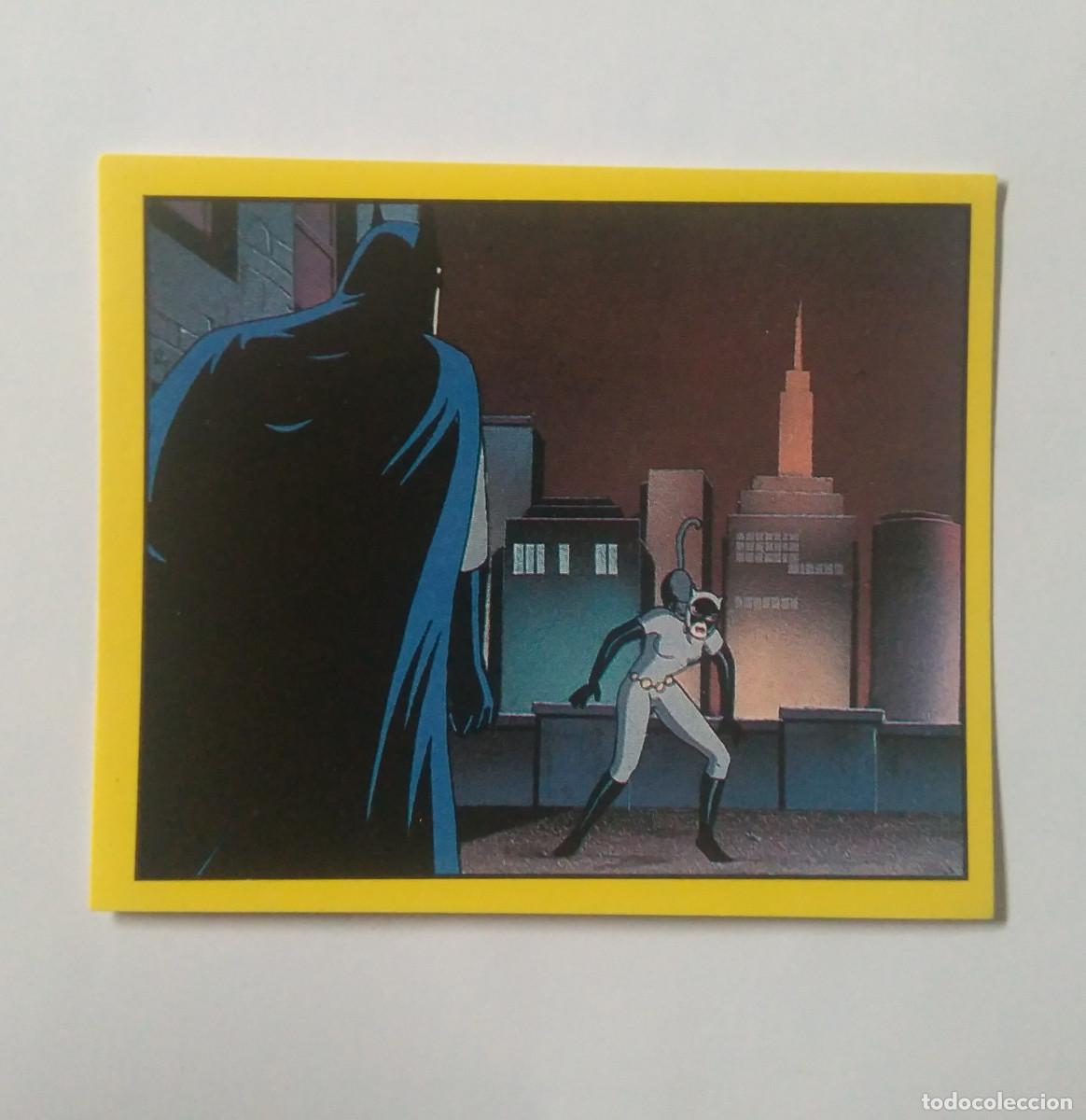 Coleccionismo cromos antiguos: cromo pegatina sticker panini batman serie tv 1993 dc comics bat man 92 092