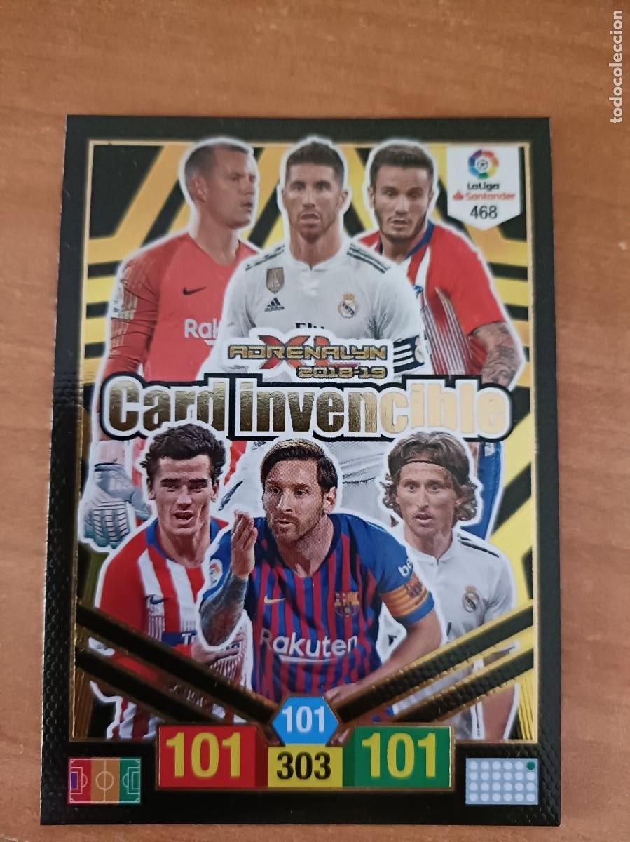 Coleccionismo cromos antiguos: messi card invencible 18 19 - Foto 1