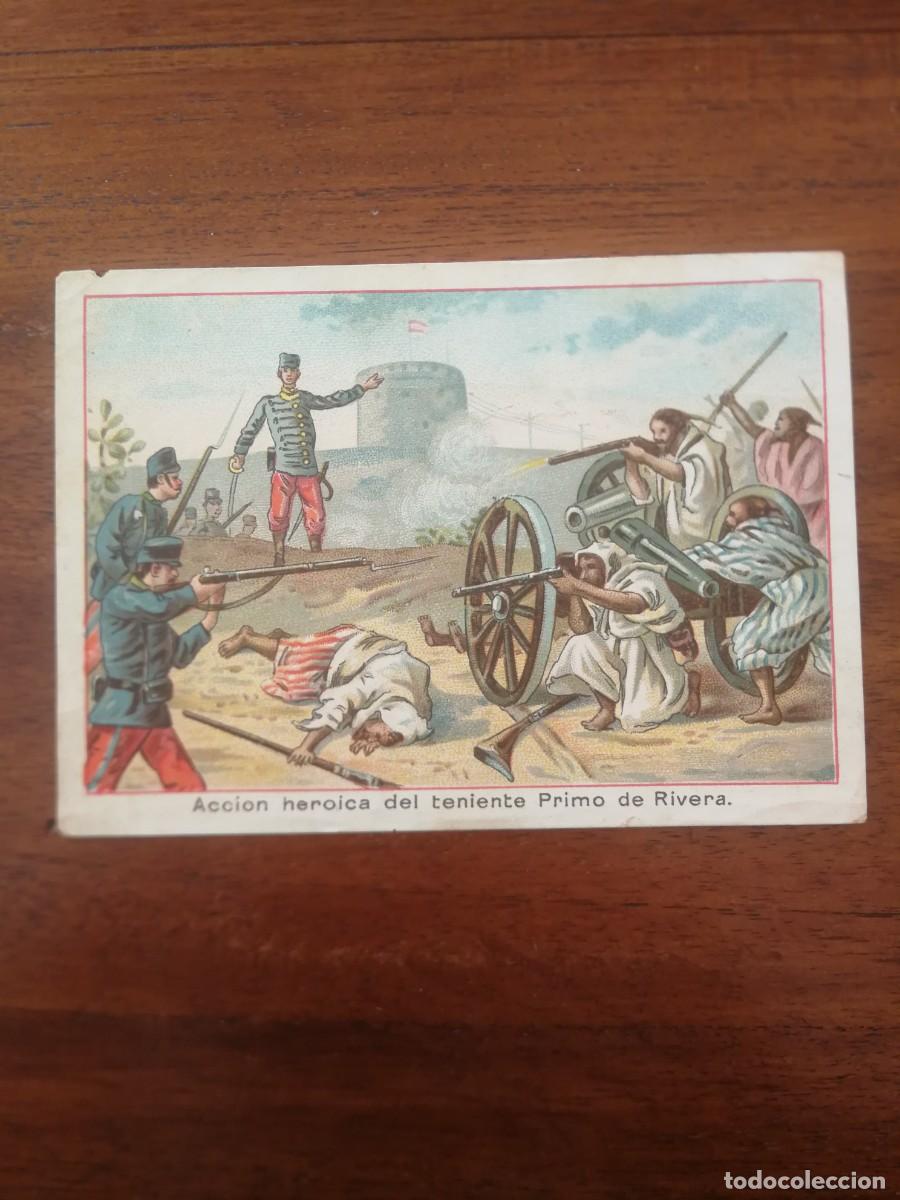 Colecionismo Cromos antigos: ACCI&Oacute;N HEROICA DEL TENIENTE PRIMO DE RIVERA - CROMO DE CHOCOLATES LA ESPA&Ntilde;A ( MADRID )