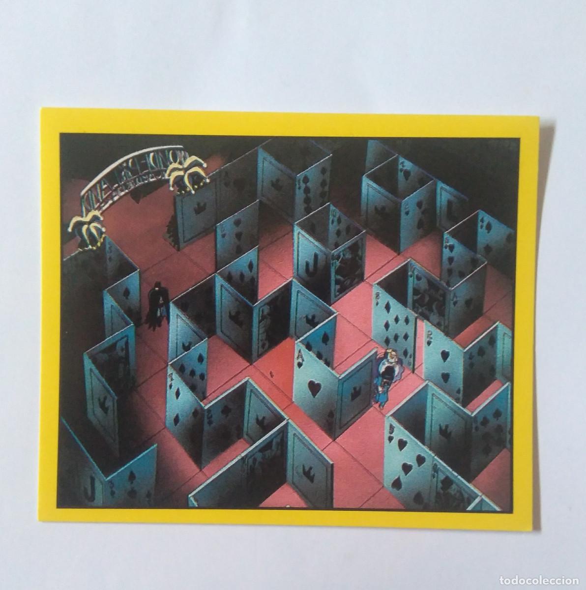 Coleccionismo cromos antiguos: cromo pegatina sticker panini batman serie tv 1993 dc comics bat man 153