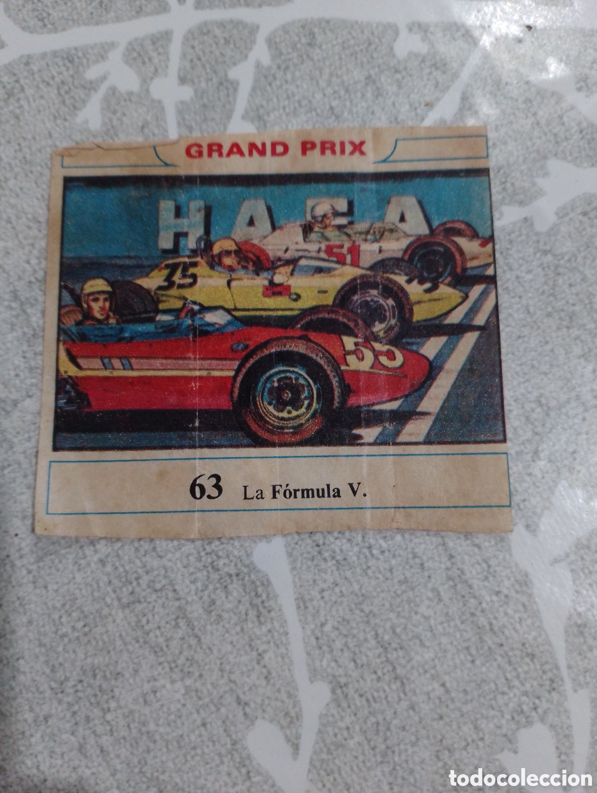 Coleccionismo cromos antiguos: Cromo gran prix chicles dunkin n&uacute;mero 63 - Foto 1