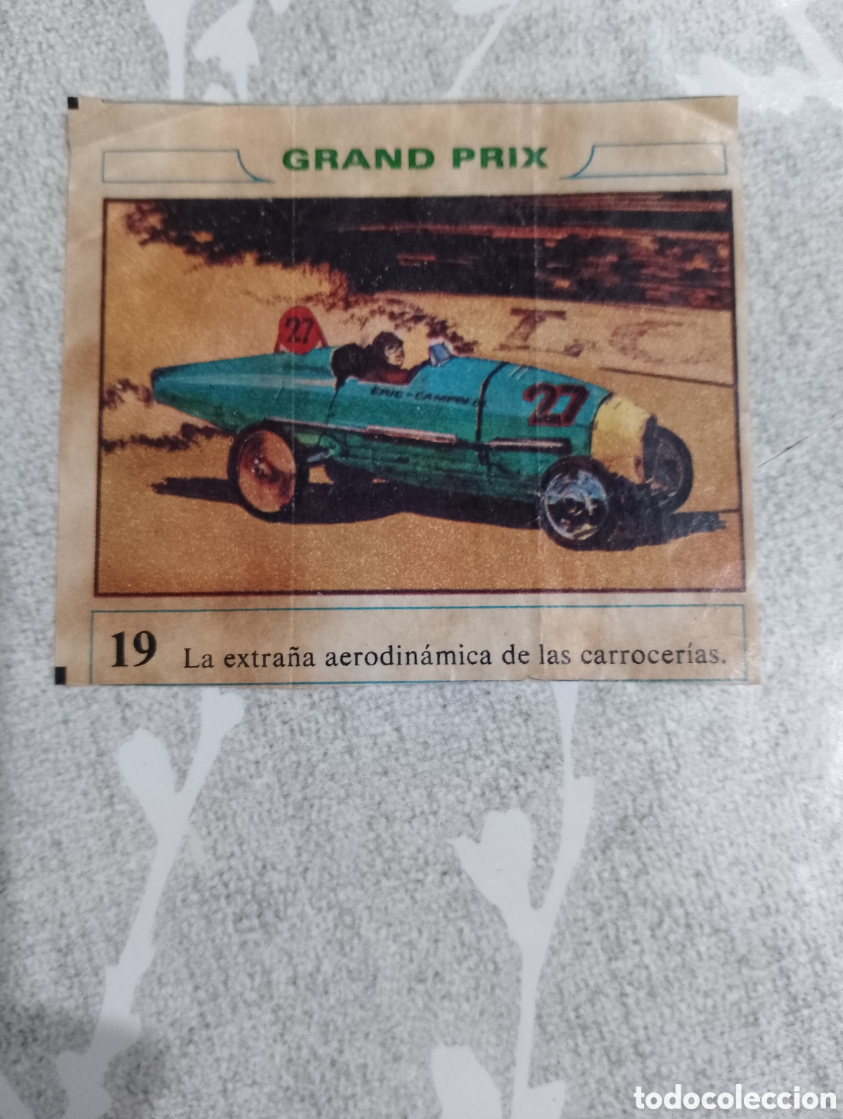 Coleccionismo cromos antiguos: Cromo gran prix chicles dunkin n&uacute;mero 19 - Foto 1