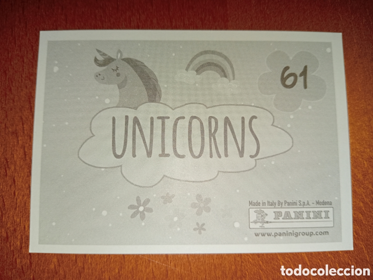 Coleccionismo cromos antiguos: Unicornios n&deg;61 Panini - Foto 2